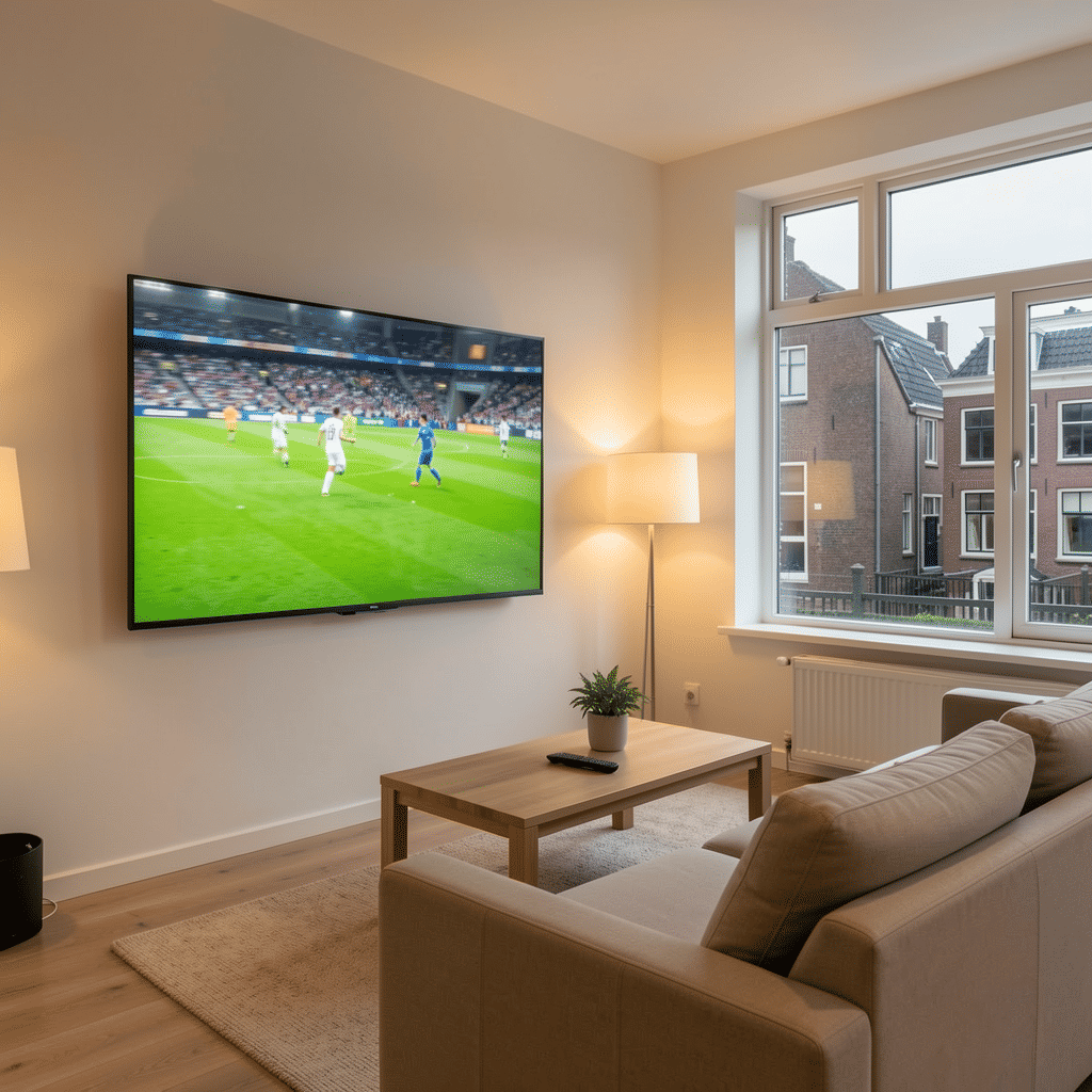 Live sportwedstrijd op tv