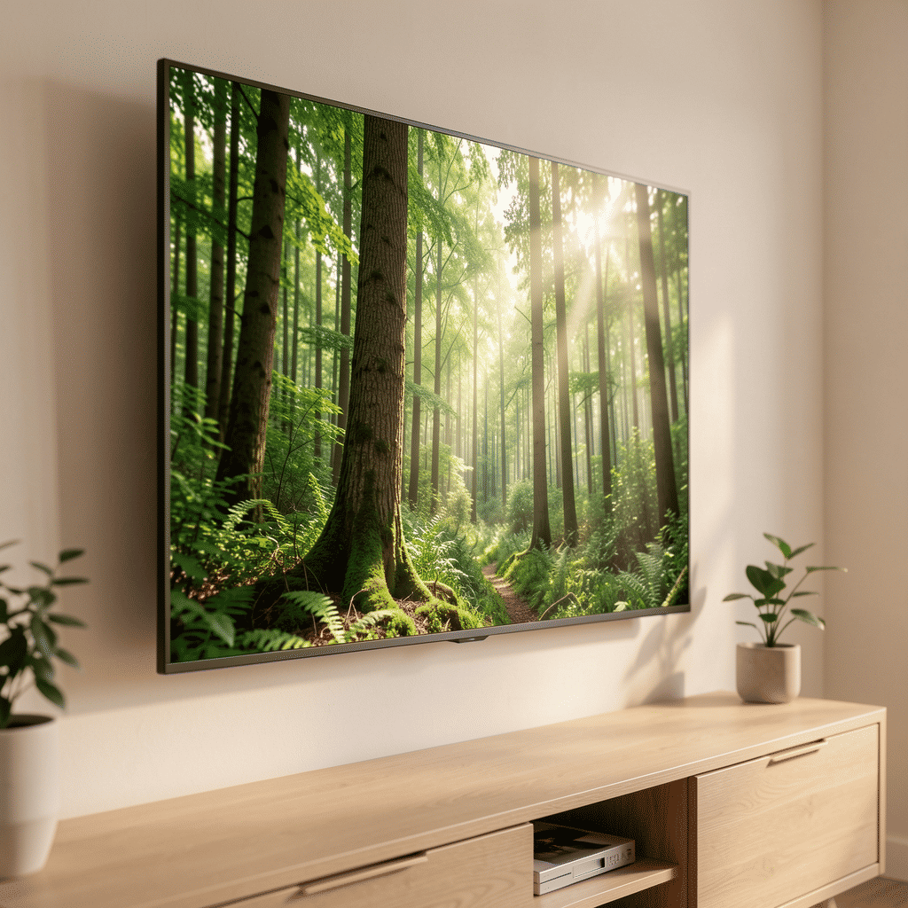 Kristalhelder 4K beeld op tv-scherm